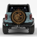 Cat Mandala Car Spare Tire Cover