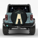 Black Cat With UFO Funny Jeep Car Spare Tire Cover