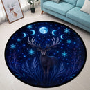 Celestial Moon Deer Carpet Round Rug