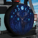 Celestial Moon Deer Car Spare Tire Cover