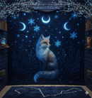 Celestial Moon Fox Quilt Blanket