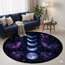 Celestial Moon Lavender Carpet Round Rug