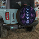 Celestial Moon Lavender Car Spare Tire Cover