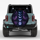 Celestial Moon Lavender Car Spare Tire Cover