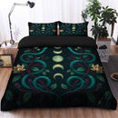 Mystic Serpent & Moon Phase Bedding Set