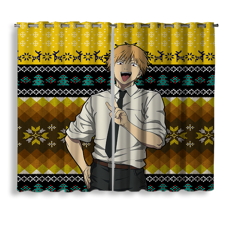 Chainsaw Man Denji Window Curtain