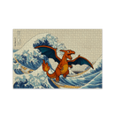 Charizard Pokemon The Great Wave Jigsaw Puzzle