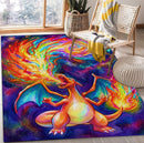 Charizard Colorfull Carpet Rectangular Area Rug