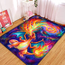 Charizard Colorfull Carpet Rectangular Area Rug