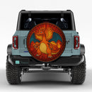 Charizard Pokemon Stained Glass Jeep Car Spare Tire Cover