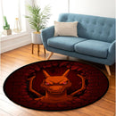 Charizard Pokemon Break Wall Round Rug