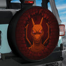 Charizard Pokemon Break Wall Jeep Car Spare Tire Cover