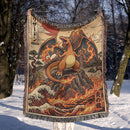 Charizard Pokemon Japan Style Woven Throw Blanket