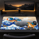 Charizard  x Dragonite Pokemon The Great Wave Desk Mat