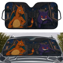 Charizard x Gengar Pokemon Car Auto Sunshades