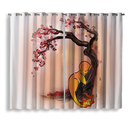 Charmander Pokemon Cherry Blossom Japan Window Curtain
