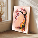 Charmander Pokemon Sleep Japan Cherry Blossom- Living Room - Canvas Wall Art - Print - Wall Decor