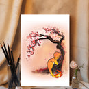 Charmander Pokemon Sleep Japan Cherry Blossom- Living Room - Canvas Wall Art - Print - Wall Decor