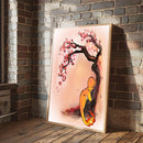 Charmander Pokemon Sleep Japan Cherry Blossom- Living Room - Canvas Wall Art - Print - Wall Decor