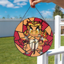 Charmander Rengoku Pokemon Stained Glass Suncatcher