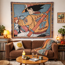 Dragon Ball Z Vol.1 Goku Anime Vintage Retro Woven Throw Blanket