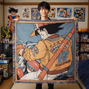 Dragon Ball Z Vol.1 Goku Anime Vintage Retro Woven Throw Blanket