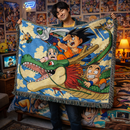 Dragon Ball Z Classic Anime Vintage Retro Woven Throw Blanket