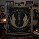 Jedi Lightsaber Blueprint Star Wars Woven Throw Blanket