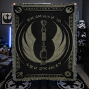 Jedi Lightsaber Blueprint Star Wars Woven Throw Blanket