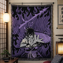 Sasuke Susanoo Anime Woven Throw Blanket