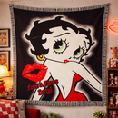 Betty Boop Woven Throw Blanket