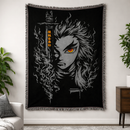 Kyojuro Rengoku Demon Slayer Woven Throw Blanket