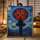 Uchiha Itachi Starry Night Woven Throw Blanket