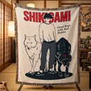 Megumi Fushiguro Wolf Jujutsu Kaisen Woven Throw Blanket