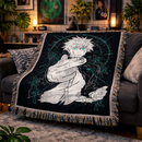 Satoru Gojo Anime Woven Throw Blanket
