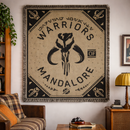 Star Wars Mandalore Warriors Retro Woven Throw Blanket