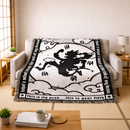 Luffy Fifth Gear One Piece Woven Throw Blanket