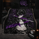 Anime Solo Leveling Woven Throw Blanket