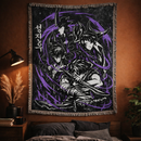 Sung Jinwoo Anime Solo Leveling Woven Throw Blanket