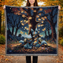 Lucario And Riolu Pokemon Autumn Woven Throw Blanket