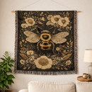 Honey Bee Lovers Woven Throw Blanket