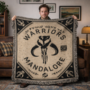 Star Wars Mandalore Warriors Retro Woven Throw Blanket