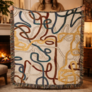 Minimalist Design Art Woven Throw Blanket