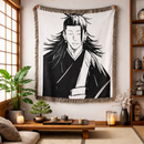 Minimal Manga Geto Jujutsu Kaisen Woven Throw Blanket