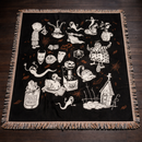 Ghost Halloween Nightmare Christmas Woven Throw Blanket