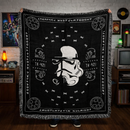 Stormtrooper Retro Woven Throw Blanket