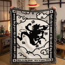 Luffy Fifth Gear One Piece Woven Throw Blanket