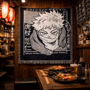Anime Sukuna Yuji Itadori JJK Japanese Manga Woven Throw Blanket