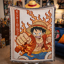 Monkey D. Luffy Japan Style Woven Throw Blanket