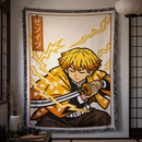 Zenitsu Demon Slayer Japan Style Woven Throw Blanket